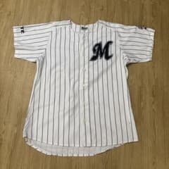 千葉ロッテマリーンズ ユニフォーム ホワイト ピンストライプのサムネイル