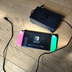 Nintendo Switch HAC-001(-01) ネオングリーン/ピンク - メルカリ