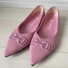 VIVAIA ビバイア フラットシューズ ピンク 35 - メルカリ