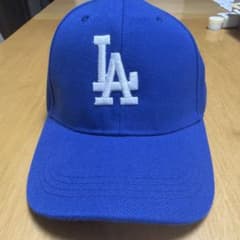 LA Dodgers キャップ ブルー 刺繍ロゴ 新品未使用のサムネイル