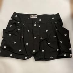 アベイシングエイプ　MILO ショートパンツ　ブラック　黒のサムネイル