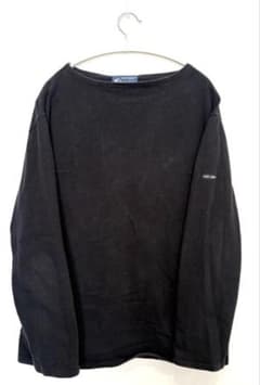 定番 ブラック 長袖 カットソー セントジェームス SAINT JAMES 黒のサムネイル