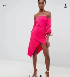 ASOSオフショルダーワンピース UK10 新品タグ付きのサムネイル