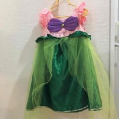ディズニーコスチューム ハンドメイド アリエル風ワンピース100〜110のサムネイル