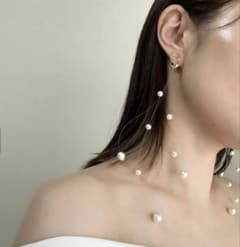 かすみ草パールブロンピアスのサムネイル