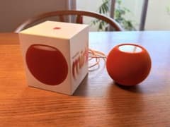 ほぼ新品Apple HomePod miniオレンジ 箱あり スマートスピーカー
