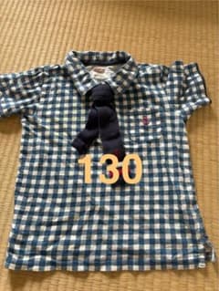 チェック柄ポロシャツ 130サイズのサムネイル