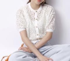 【美品】ジャスグリッティー ミニブーケ カーディガン ニット JUSGLITTY ジャスグリッティー ミニブーケカーディガン - メルカリ