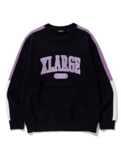 XLARGE トレーナー 黒/紫のサムネイル