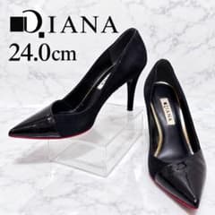 DIANA ダイアナ パンプス 24cm エナメル スエード レッドソール - メルカリ