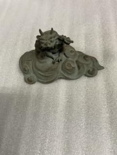 名取川雅司 ブロンズ像　雷神　共箱　高岡銅器 銅 置物 オブジェ　鬼　インテリア 名取川雅司 ブロンズ像 雷神 共箱 高岡銅器 銅 置物 オブジェ 鬼