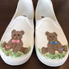 トールペイント 上履き ハンドメイドのサムネイル