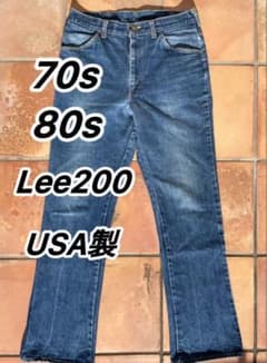 70s USA製 Lee フレアデニム　濃紺 517型のサムネイル