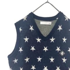 V12 ヴィトゥエルヴ　ニット　ベスト　星　スター　ゴルフ　GOLF レディース