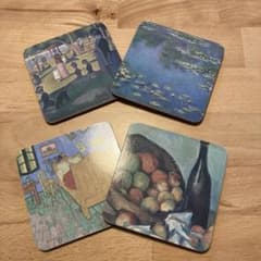 絵画　コルクコースターのサムネイル