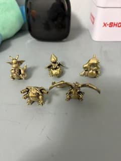 ポケモン 真鍮製 ミニフィギュア 5体セット置物 - メルカリ