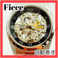 Ficce 腕時計 自動巻き メンズ スケルトン 男性 ウォッチ ケースつき