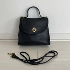 COACH オールドコーチ 2way REGINA BAG 黒 ブラックのサムネイル