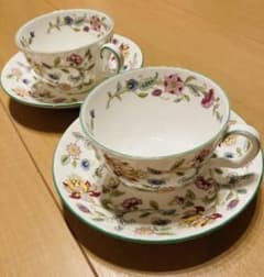 未使用　MINTON ミントン ハドンホール カップ&ソーサー2客セットのサムネイル