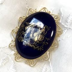 LIMOGES リモージュ ゴールド スカーフブローチ ネックレストップ① 