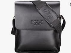 VICUNA POLO ショルダーバッグ メンズ レザー 斜めがけ ブラックのサムネイル