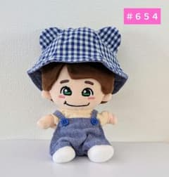 ちびぬい服 はぴぬい服 サロペット くま耳チューリップハット ＃654