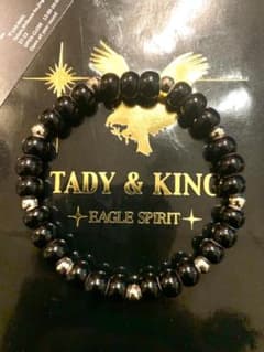 ☆極上玉 TADY&KING タディアンドキング ホワイトハーツ ブレスレット