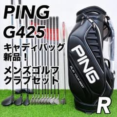 【バッグ新品】大人気モデル ピン G425 メンズゴルフセット 11本 S キャディバッグ新品 PING G425 / ピン メンズゴルフクラブセット R