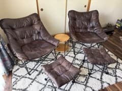 ゆ*お様 ニトリ バタフライチェア(ワイド)、スツール&折りたたみサイドテーブル m56102724713_1.jpg?1753511039