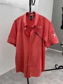 OAKLEY GOLF メンズ 半袖シャツ レッド Mのサムネイル