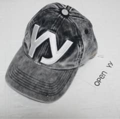 新品OPEN YY Denim Baseball Cap ロゴキャップ 韓国 - メルカリ