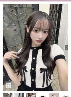 GRL ダブルリボンショート丈ニットカーディガンのサムネイル