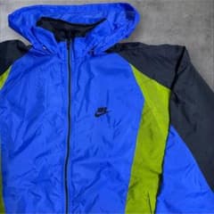 あ*様 90s NIKE ナイロンフーディー 銀タグ L 激レア 好配色のサムネイル