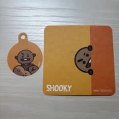 BT21 SHOOKY Paper Coaster Tag Set (2 pieces)