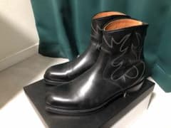 美品】EARLE アール / ミニマルバックジップウエスタンブーツ - メルカリ