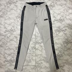 MARK&LONA スキニーパンツ ズボン ストレッチロゴライン 白 ゴルフ MARK&LONA スキニーパンツ ズボン ストレッチロゴライン 白 ゴルフ