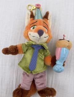 ディズニーストア ズートピア　10周年　ぬいぐるみキーホルダー ニックのサムネイル