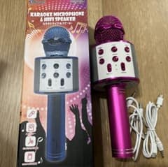 【2個セット】カラオケマイク＆スピーカー　Bluetooth搭載のサムネイル