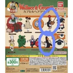 Wallace & Gromit カプセルヘアクリップ 2個セットのサムネイル