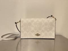 COACH 財布ショルダー 3036 チョーク ホワイト スマホ収納可 2WAYのサムネイル