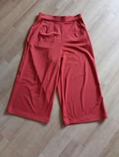 ワイドパンツ レッド Lサイズのサムネイル