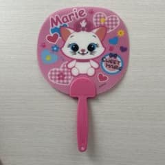 Disney おしゃれキャット　マリー　うちわのサムネイル