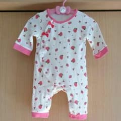 イチゴ柄ロンパース＊50-60cmのサムネイル