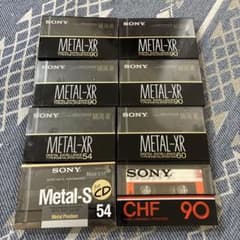 소니 SONY 「METAL-XR」 그 외 세트 신품 미개봉 카세트 테이프 8개