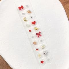 耳つぼジュエリー✧*。 (20粒) 赤系のサムネイル