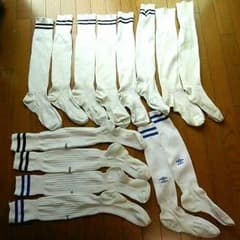 送料込み サッカーソックス 7足 中古 サイズ24～25cmのサムネイル