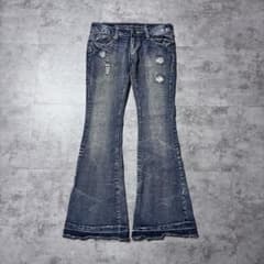 00's archive ダメージ加工 フレアデニム y2k 平成 パンク - メルカリ