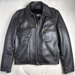 【希少モデル】米国製 Schott 680 ライダース 38 ボアライナー付 黒のサムネイル