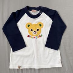 Miki House クマ刺繍 長袖カットソー フリーのサムネイル