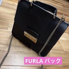 FURLA チェーンショルダーバッグ　ブラックのサムネイル
